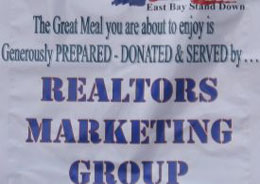 The REALTORS Marketing Group's sign at the 2008 Stand Down event.