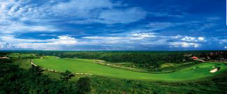 Los Altos' luxurious golf course. Los Altos is located in the Casa de Campo Resort in the Dominican Republic.
