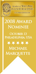 Michael Marquette is an official nominee for the Outstanding Rookie award from LuxuryRealEstate.com.