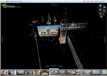 A stunning 3-d view of Big Ben via Microsoft's innovative Photosynth software. Photo copyright of Thomas Barthelet on Flickr.