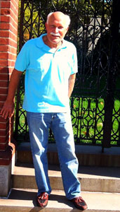 Jim Walberg in Jefferson's Garden in Philadelphia during the Luxury Real Estate Fall Conference.