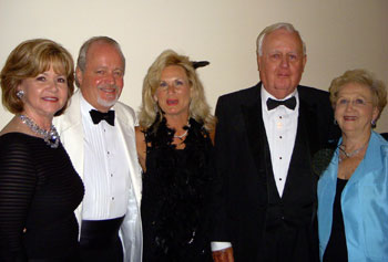 (Left to right): Ann Wallin - Member of the Magnolia Ball Committee & Harry Norman, Realtors sales associate, Ed Tate - Magnolia Ball Chair, Tammy Tate - Member of the Magnolia Ball Committee, Bill Gray - President of The Friends of Bullock, Inc. and Ann Parker - Harry Norman, Realtors Atlanta North office Managing Broker.