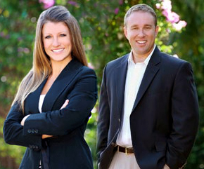 Shayla Twit (left) and Marc Rasmussen (right), the two halves of the up-and-coming team that just joined Michael Saunders & Company.