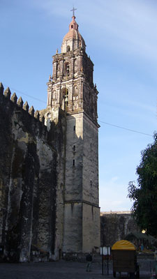 The Cuernavaca Cathedral, built in the 1500s, towers over the city. Photo copyright of kafka4prez on Flickr.