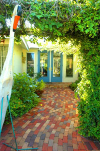 Entrance to Jimmy Buffett's Key West residence.