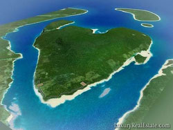 An aerial view of the Lapita Plantation in Vanuatu.