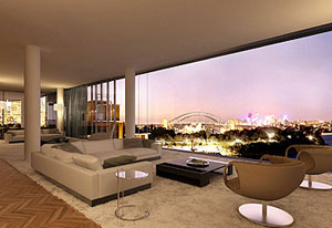 This two-level Potts Point apartment was recently sold for a record price.