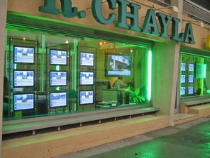 An exterior view of R. CHAYLA's high-tech office.